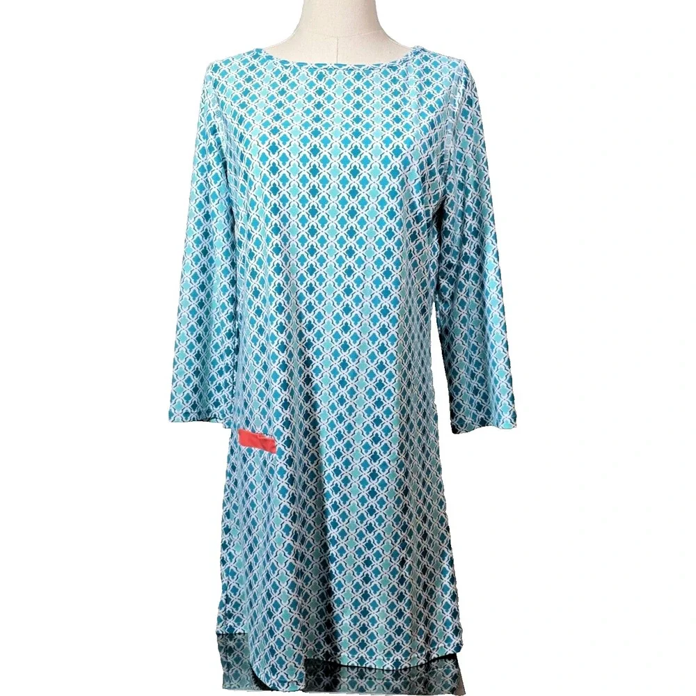 Cabana Life Rash Guard Size M Dress UPF Sun Protection Swim Cover Beach Tropical